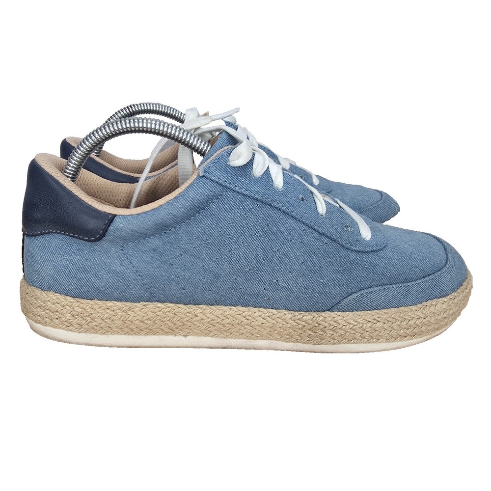 Dr Scholl's Madison Shoes Womens 10 M Blue Chambray Low Top Casual Sneakers‎